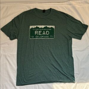 Tattered Cover Bookstore Colorado Green Short Sleeve T-Shirt Size XL